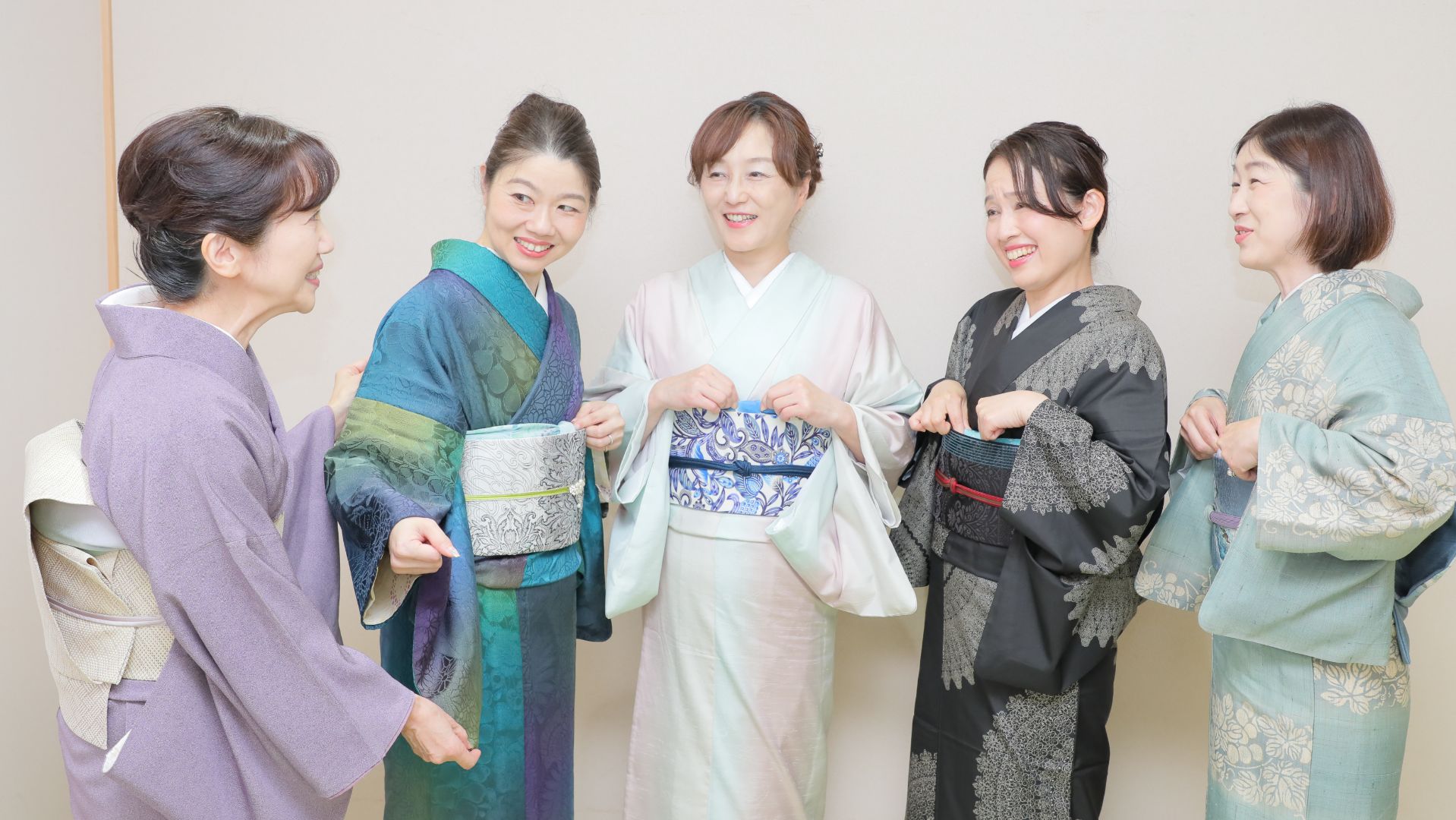 着付けレッスンの様子