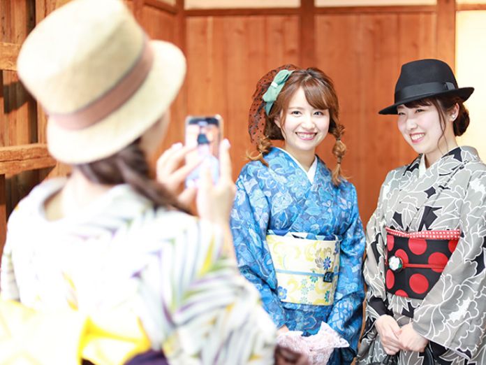 着物でお出かけ