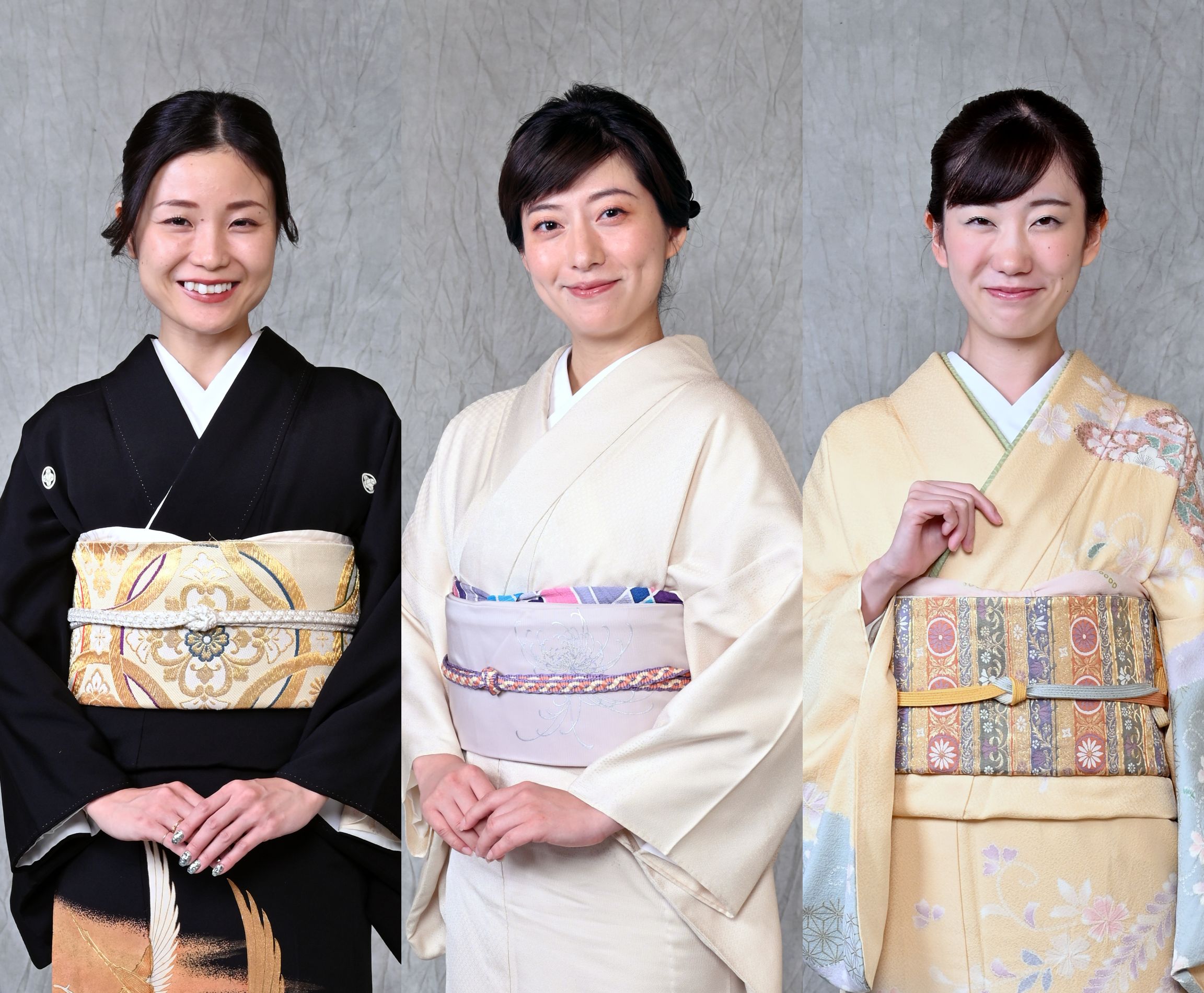 着物姿5人の女性
