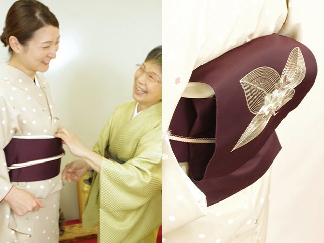 着物に名古屋帯