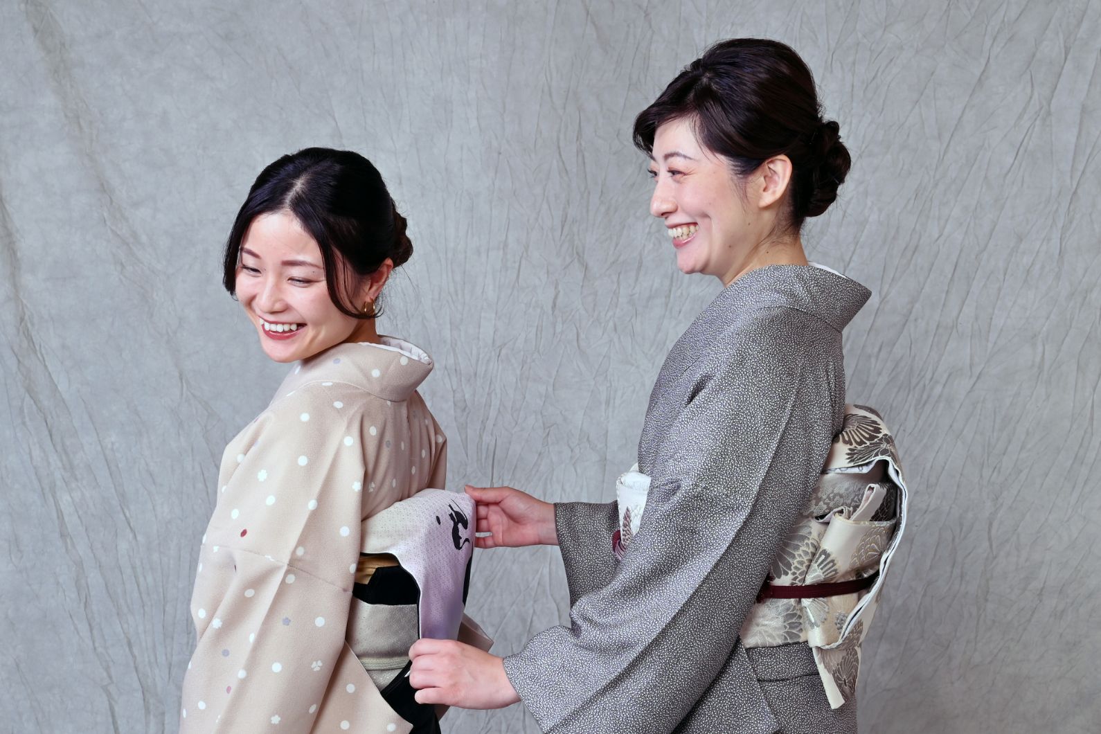 着付けレッスンの様子