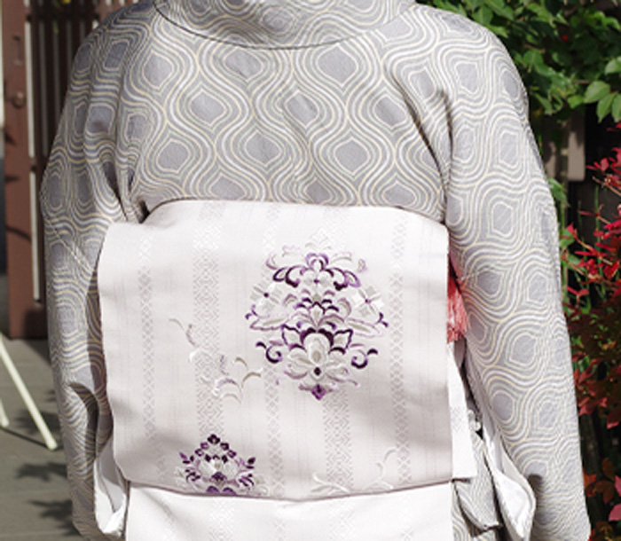 訪問着の着方と袋帯の二重太鼓