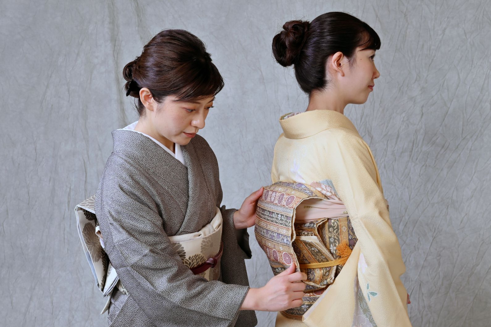 着付けレッスンの様子