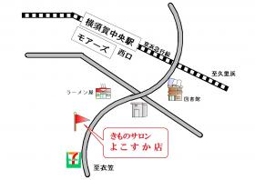 風呂敷屋横須賀校地図