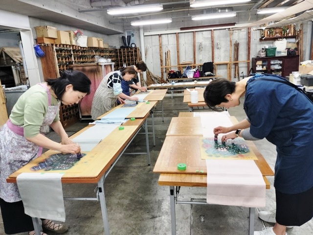 典雅きもの学院行徳駅前校 典雅きもの学院本八幡校 江戸更紗染め体験