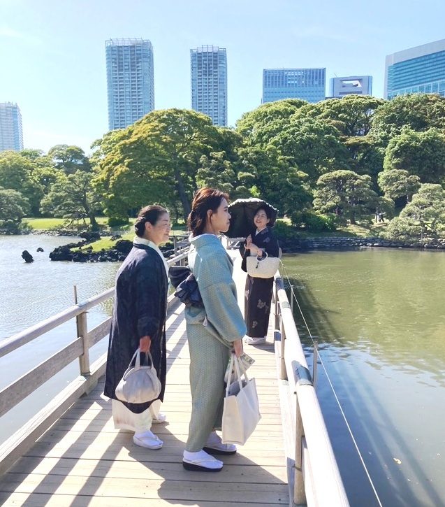 典雅きもの学院行徳駅前校と本八幡校・着物でおでかけ