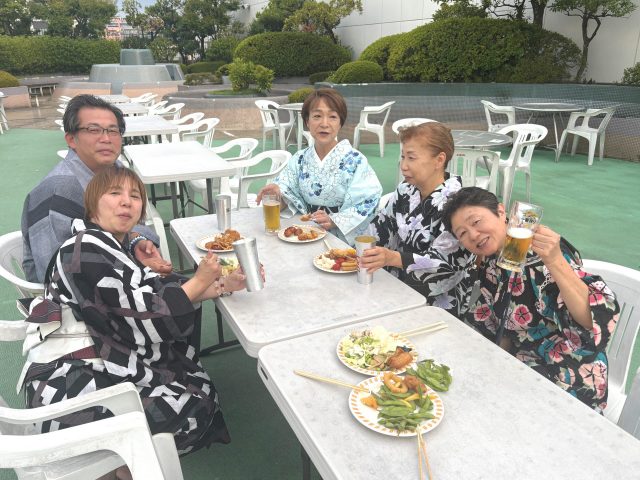 着物でお出かけ 典雅きもの学院高崎校