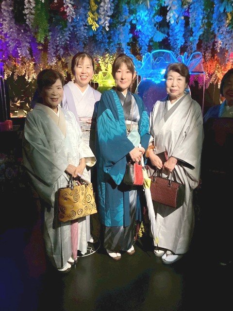 着物でお出かけ 典雅きもの学院越谷校